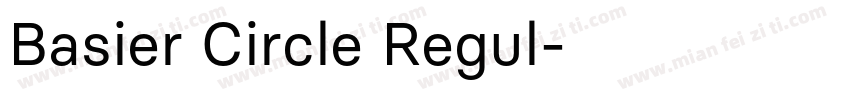 Basier Circle Regul字体转换